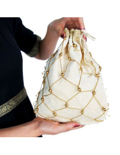 Bolso redecilla Crema mujer noble medieval