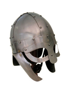 Wikingerhelm mit Maske und Schutz