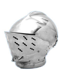 Middelalderlig Tudor lukket hjelm, år 1522-1523