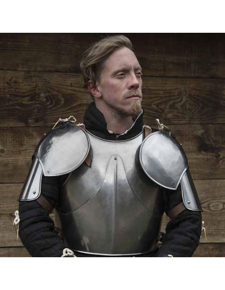 Paar middeleeuwse schoudervullingen voor soldaten