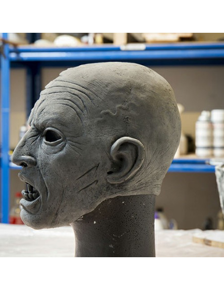 Halvt hoved zombiemaske (57-59 cm.)