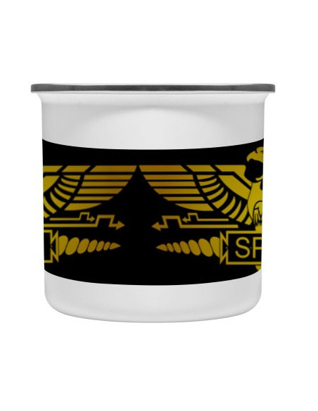 Vintage emaillierte Messingtasse römische Legion SPQR