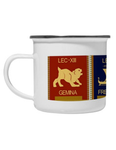 Taza latón esmaltado Vintage 4 Legiones Romanas