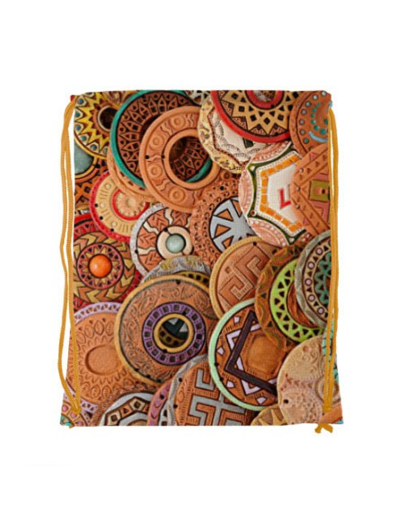 Tas met trekkoord Keltische Runen (34x42 cm)