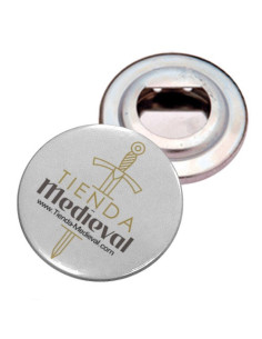 Flaschenöffnerplatte mit Magnet (Laden-Mittelalter)