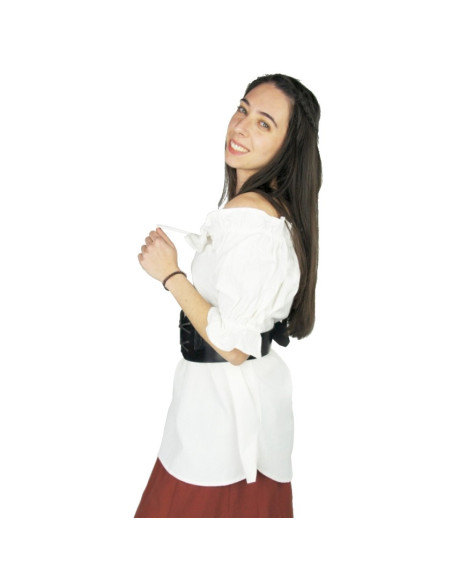 Middeleeuwse blouse met korte mouwen