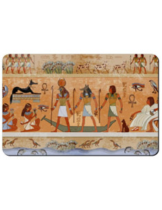 Rechthoekige flexibele magneet met Egyptische pictogrammen