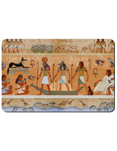Rechthoekige flexibele magneet met Egyptische pictogrammen