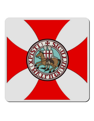 Knights Templar Paté Cross Magnet (7,4 x 7,4 cm.)