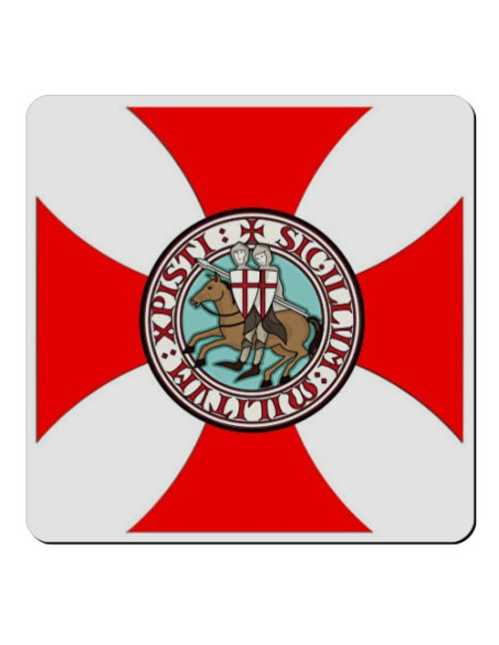Magnet Cross Paté Knights Templar (7,4 x 7,4 cm.)