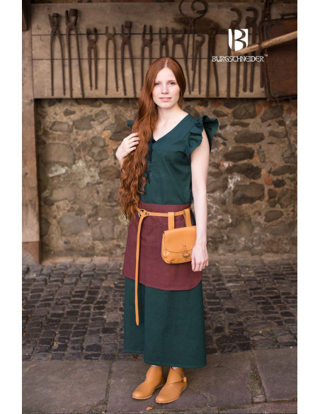 Vestido Medieval Mujer Agga Verde