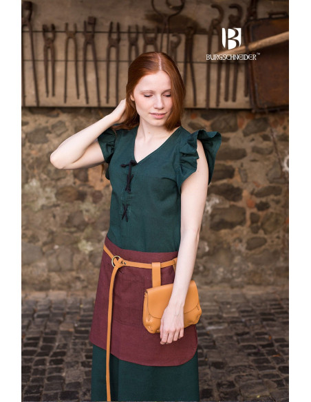 Vestido Medieval Mujer Agga Verde