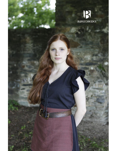 Middelalderkjole Kvinde Agga Sort