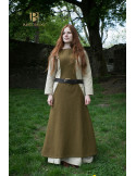 Túnica Medieval Mujer Albrun en Lana Verde