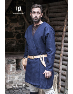 Mittelalterliche Tunika Loki blau langarm
