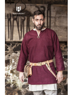 Túnica medieval Lodin, roja