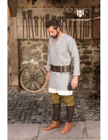 Túnica medieval Lodin, gris