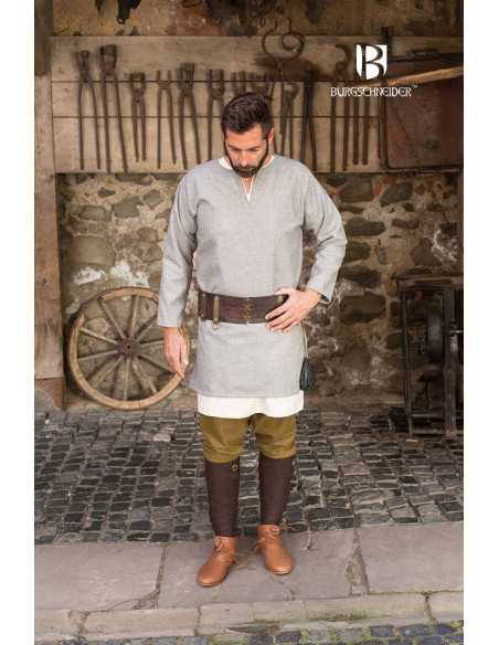 Túnica medieval Lodin, gris