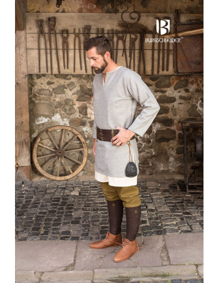 Túnica medieval Lodin, gris