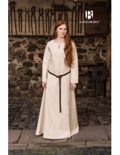 Túnica Medieval Crema Manga Larga