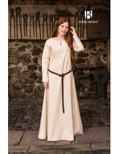 Túnica Medieval Crema Manga Larga 2