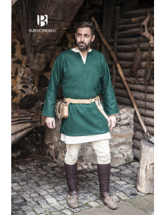 Túnica medieval Lodin, verde 2