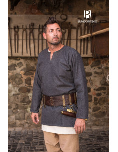 Túnica medieval Lodin, gris oscuro 2