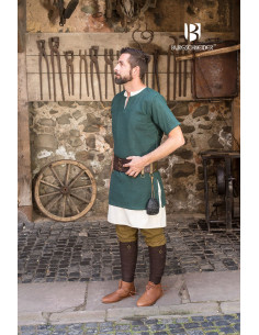 Túnica medieval Aegir, verde 2