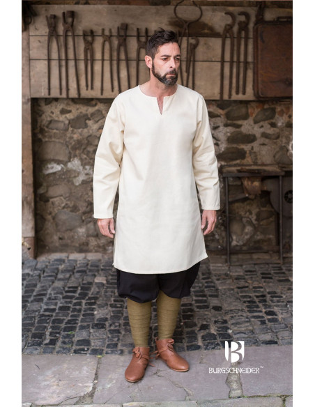 Middeleeuwse Tuniek Leif, ecru