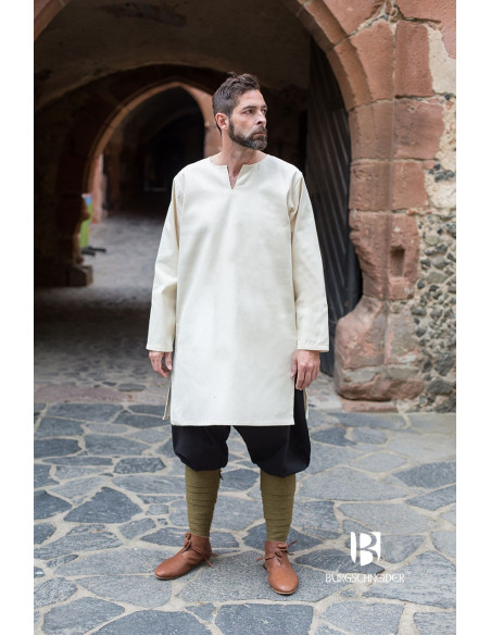 Middelaldertunika Leif, ecru