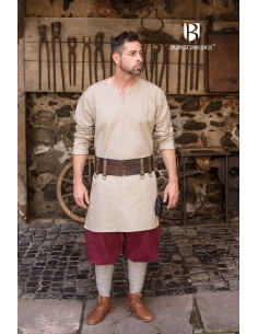 Túnica Medieval Leif, crema 2