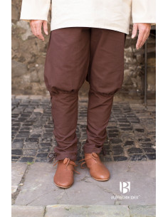 Pantalones medievales Wigbold, marrón
