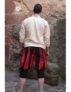 Pantalones pirata Maximilian, rojo-negro 2