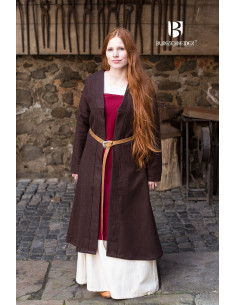 Brial Medieval Aslaug Marrón en Lana 2