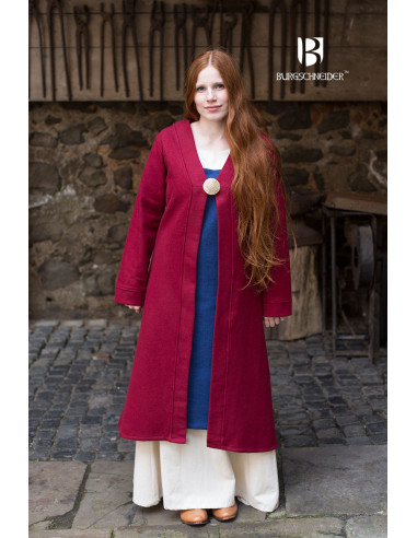 Brial Medieval Aslaug Rojo en Lana