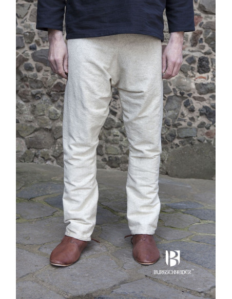 Pantalones medievales Ragnar, crema