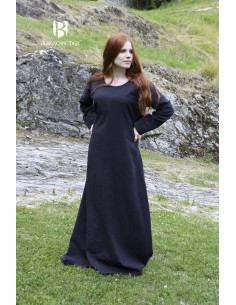 Túnica medieval Freya, negro
