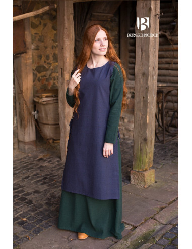 Wappenrock Mittelalterliche Frau Haithabu Blau