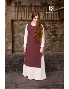 Middeleeuwse Surcoat Vrouw Haithabu Brown 2