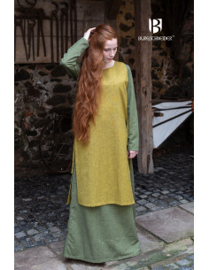 Sobrevesta Medieval Mujer Haithabu Mostaza 2