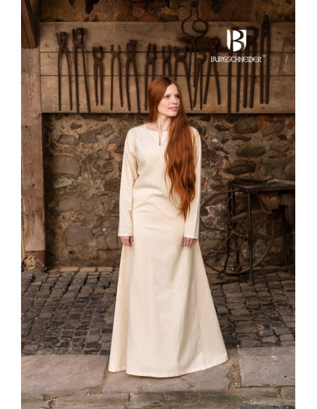 Túnica medieval de verano Elisa, natural