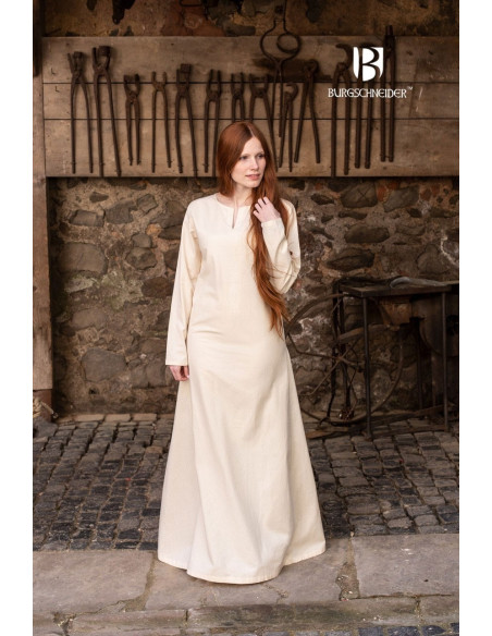 Mittelalterliche Sommertunika Elisa, natur