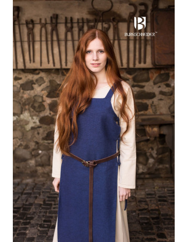 Gyda-Wappenrock aus blauer Baumwolle