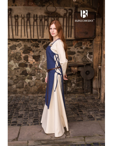 Gyda-Wappenrock aus blauer Baumwolle