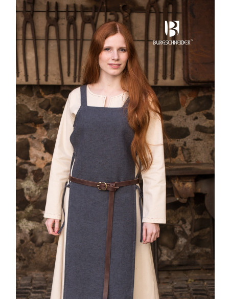 Gyda-Wappenmantel aus grauer Baumwolle