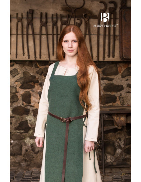 Gyda Green Cotton Surcoat