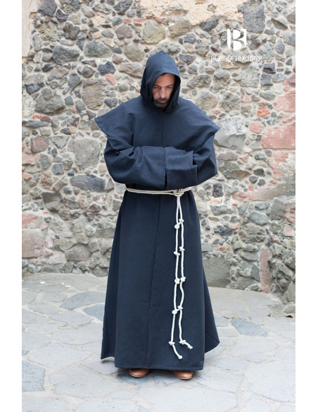 Traje de Monje medieval Benediktus, negro