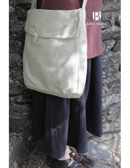 Bolso medieval Ehwaz, cierre cuerno