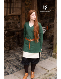 Túnica Medieval Frekja Verde 2