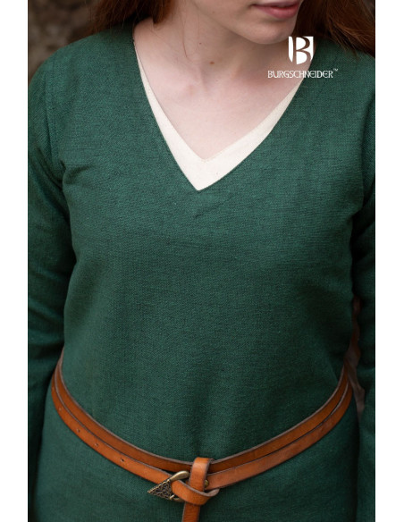 Groene Frekja middeleeuwse tuniek